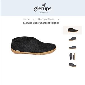 Glerups Shoe Rubber Sole - Charcoal - 37